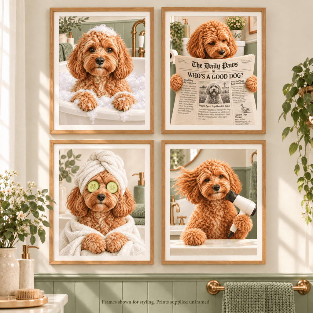 The Bathroom Collection — Custom Pet Portraits