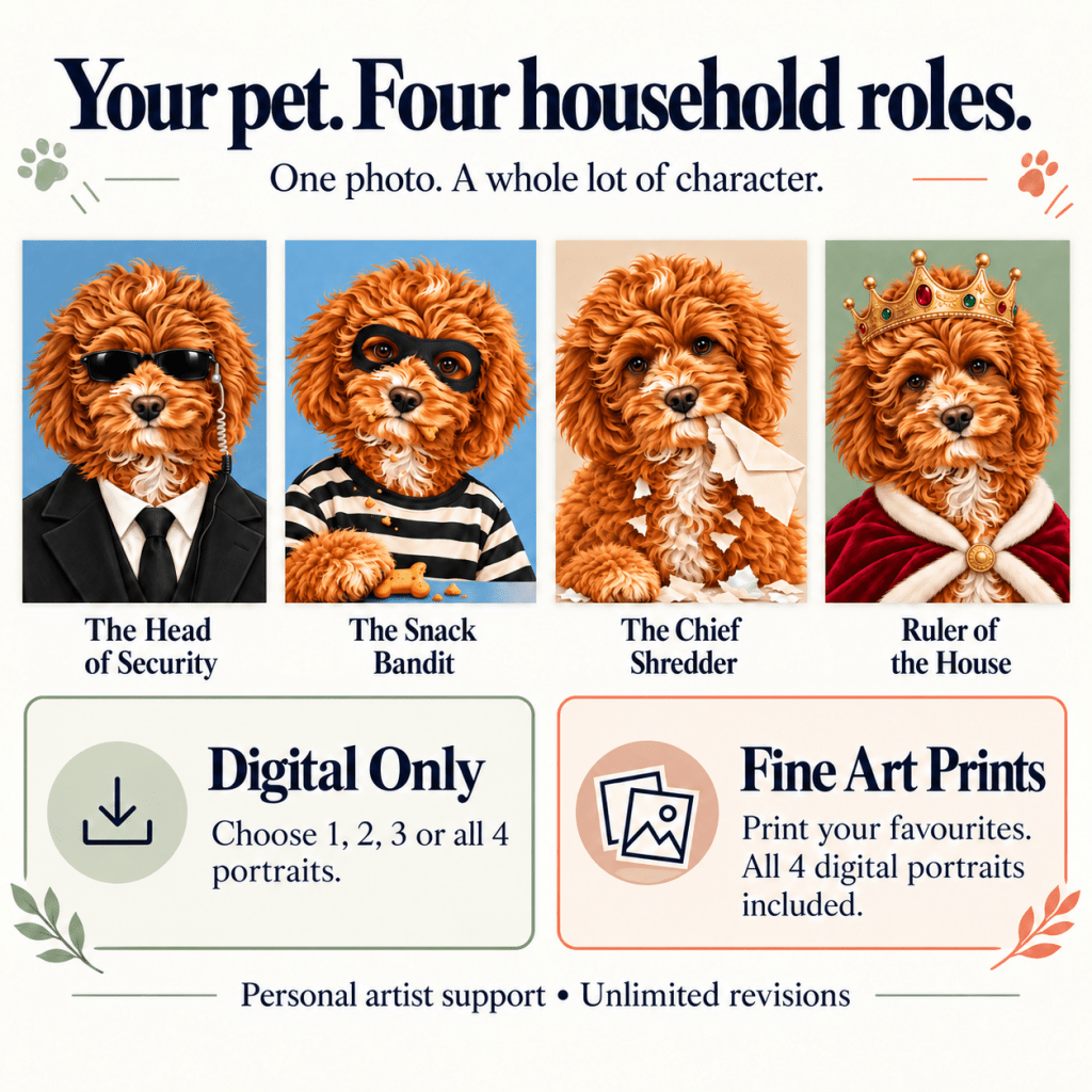 The Boss of the House Collection — Custom Pet Portraits