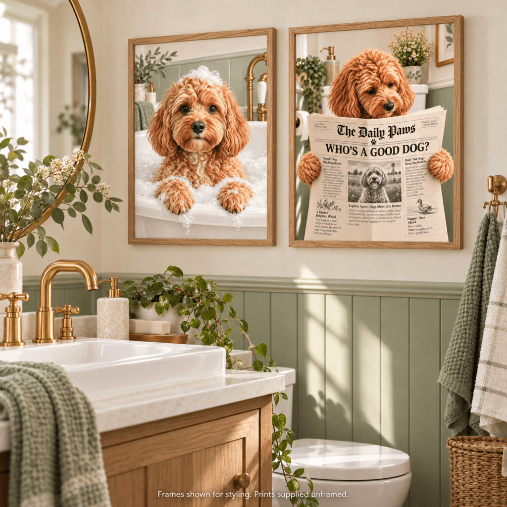 The Bathroom Collection — Custom Pet Portraits